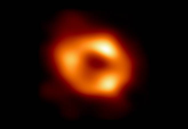 사건지평선망원경에 포착된 블랙홀 궁수자리 A*. 한국천문연구원·EHT 제공