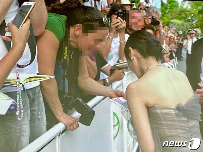 제75회 칸 국제영화제 찾은 아이유 © 뉴스1 장아름 기자