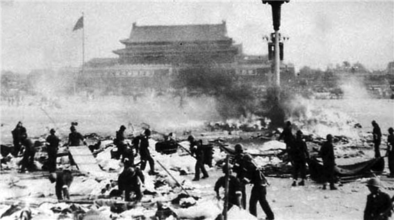 <1989년 톈안먼 대학살. 사진/China Today>