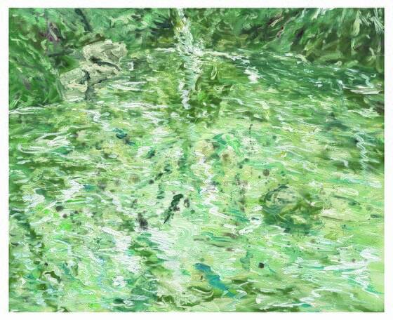 김지원, 풍경화( landscape painting), 2022 oil on linen, 53x65cm.[사진 PKM갤러리]