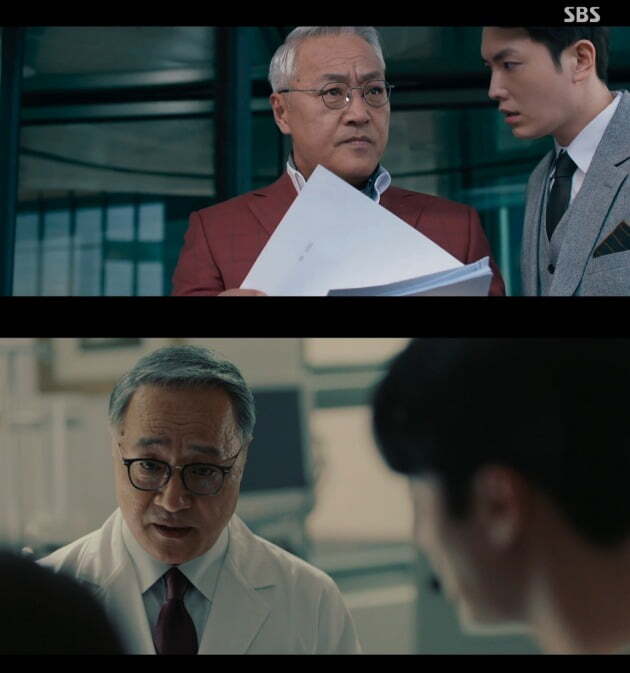 사진=SBS '왜 오수재인가'(위), MBC '닥터로이어'(아래)에 겹치기 출연 중인 이경영.
