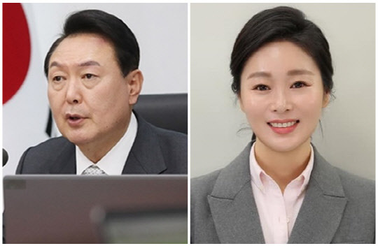 윤석열 대통령(왼쪽)과 이경 전 더불어민주당 대변인. <이경 SNS, 연합뉴스>