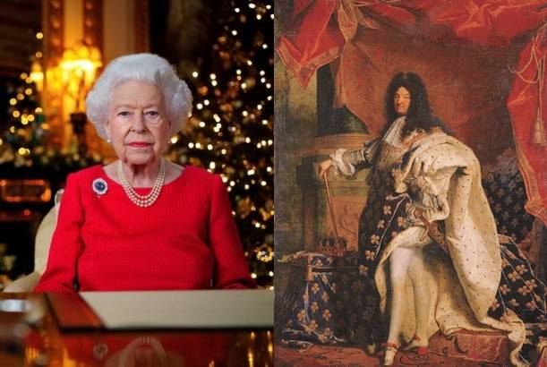 엘리자베스 2세 영국여왕(왼쪽)과 프랑스 '태양왕' 루이 14세/사진=뉴스1·루이14세 초상화