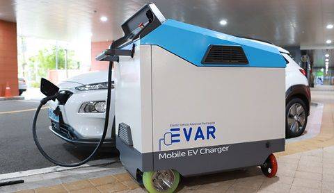 에바의 이동형 전기차 충전기./에바 제공