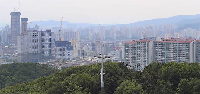 한 지방 광역시의 도심 내 아파트 전경. 기사와는 관련이 없음./뉴스1