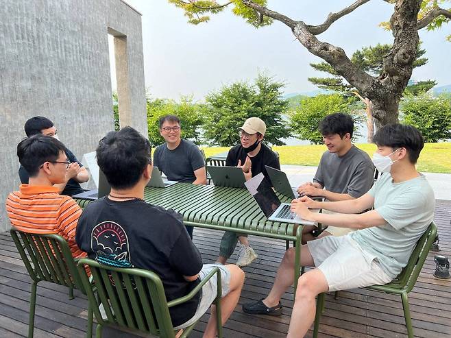 당근마켓 데이터가치화팀 워케이션 모습, 출처: 당근마켓