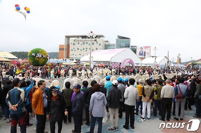 제38회 금산인삼축제가 역대 최대 규모의 관람객이 찾아 성황리에 개최됐다는 평가를 받고 있다.   © 뉴스1