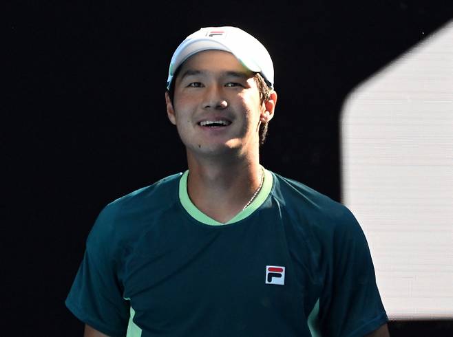 권순우가 27일(한국시각) 윔블던에서 노박 조코비치에게 패배했다. 사진은 권순우가 지난 1월 호주오픈에 출전한 모습. /사진=로이터