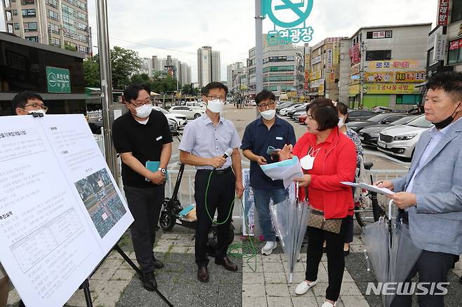 금정역 복합개발사업 점검 현장.