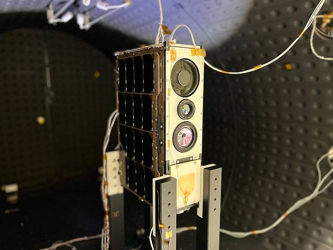 조선대 연구팀이 개발한 큐브위성 Step Cube Lab-II. /조선대 제공