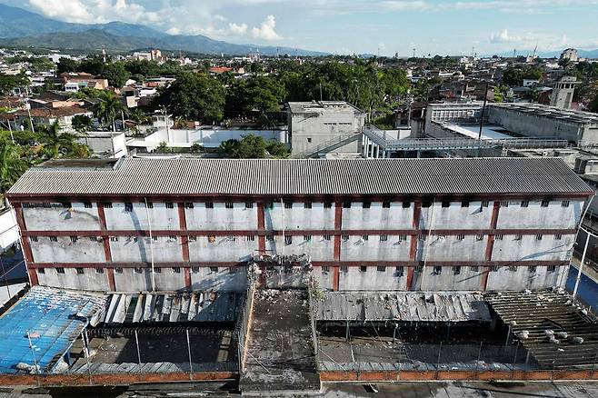 이번 화재로 불탄 콜롬비아 교도소의 전경. 사진=AFP 연합뉴스