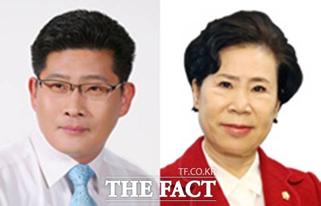 9대 천안시의회가 다음달 1일 출범하는 가운데 국민의힘에서 의장 선출을 두고 내홍을 겪고 있다. 의장 후보군으로 나선 정도희(좌)의원과 김행금(우)의원 모습. / 더팩트DB