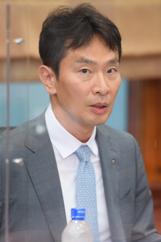 이복현 금감원장이 지난 28일 진행된 금융투자권역 CEO 간담회에서 발언하고 있다. 연합뉴스