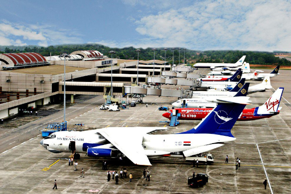 Airplanes park at Hang Nadim International Airport in Batam, Riau Islands province. State-owned airport operator PT Angkasa Pura I (AP I) and South Korea’s Incheon International Airport Corporation (IIAC) have started operating Hang Nadim airport in a joint custodianship that spans 25 years.(JP/Fadli)