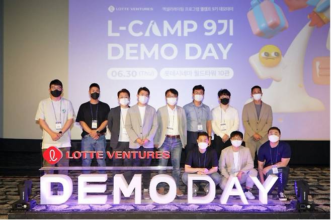 롯데벤처스가 지난 6월 30일 롯데시네마 월드타워관에서 '엘캠프(L-CAMP) 9기 데모데이'를 개최했다./사진제공=롯데벤처스