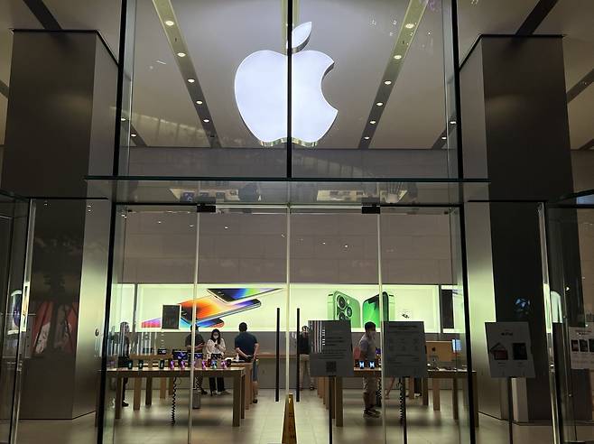 중국 베이징의 애플 스토어. /김남희 특파원