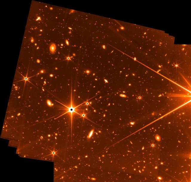 제임스 웹 우주망원경의 정밀 유도 센서 테스트 이미지. NASA 제공.