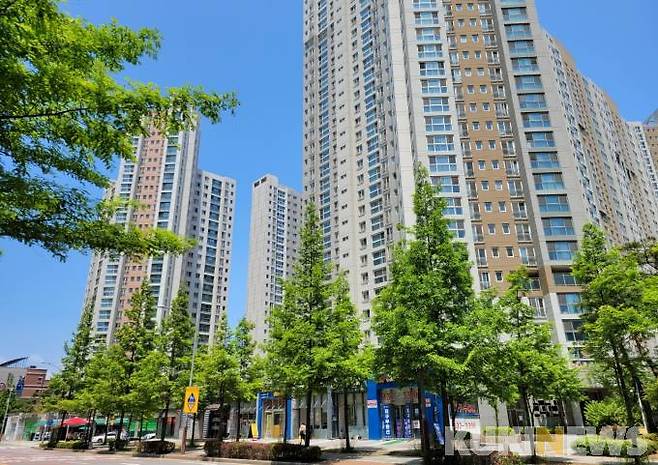 인천 연수구 송도동 내 한 아파트 단지. 사진=조현지 기자