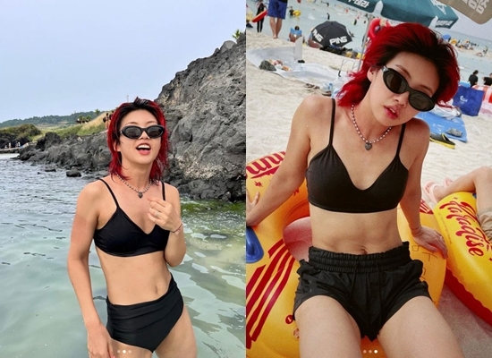 iKey has revealed the latest summer vacation in Jeju.iKey posted several photos on his instagram on the 23rd with an article entitled Would you like to spend your vacation together?The picture shows iKey enjoying a vacation in a black bikini, with her trademark red dyed hair catching her eye.The slim and solid body made by dancing is admirable.Monica, a dancer who appeared in Swoopa, commented, What is the sea girl!!!!! And iKey laughed, saying, It is the sea, the widest sea in your heart.Meanwhile, iKey is the leader of DanceCrue Hook (HOOK) and announced his face on TVN Yu Quiz on the Block and Mnet Street Woman Fighter.In the past, she married a researcher who was four years old and has a daughter, Yeon Woo, who entered elementary school.JTBC Fly to the Dance and I want to be a Celeb.Photo = iKey Instagram