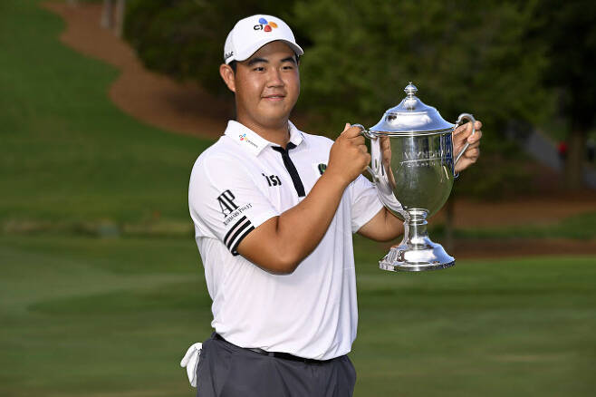 PGA 투어 윈덤 챔피언십에서 우승한 김주형(사진=AFPBBNews)