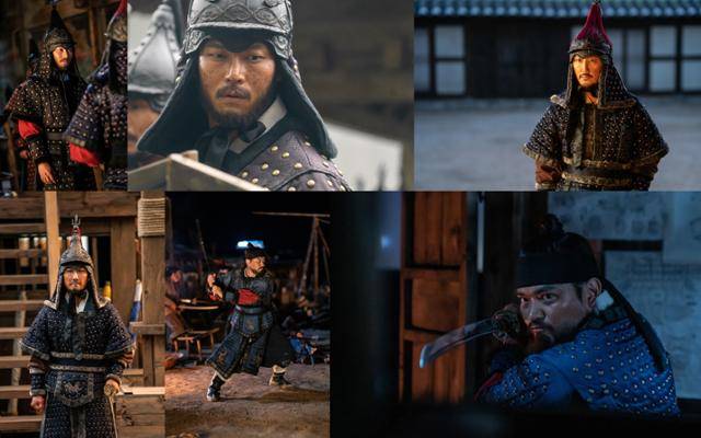 박훈 윤진영 김재영은 '한산: 용의 출현'의 든든한 조연들이다. 이들의 존재감은 캐릭터 스틸에서도 돋보인다. 롯데엔터테인먼트 제공