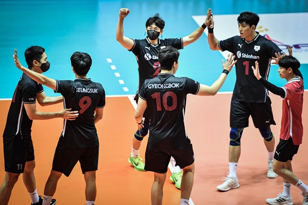 한국 남자배구 대표팀 / 사진=아시아배구연맹(AVC) 홈페이지 캡처