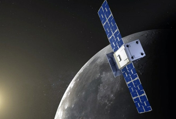 달 궤도를 도는 초소형 위성 '캡스톤'의 상상도. NASA 제공