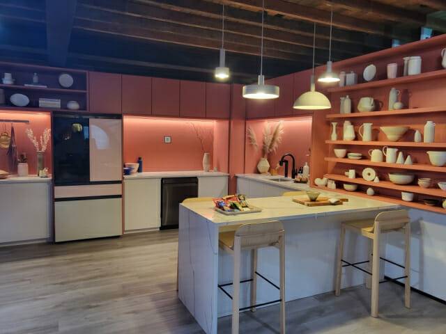 비스포크 홈이 전시된 쇼룸(사진=지디넷코리아)