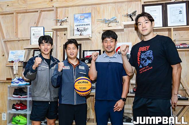 ▲3x3 실업팀 태양모터스 선수단