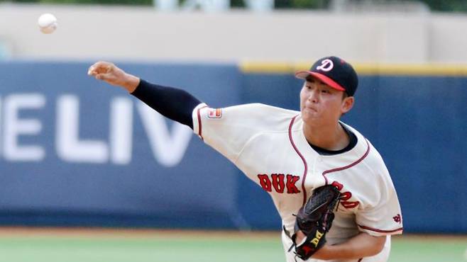 ▲덕수고 우완 투수 심준석 사진 : 연합뉴스