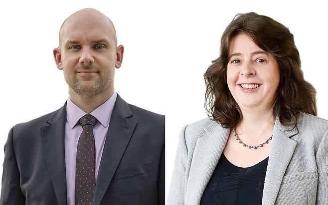 (왼쪽부터) 앤서니 클로츠 UCL 경영대학원 경영학과 부교수, 레이첼 라이트 오클랜드대 경영대학원 이사. /본인 제공