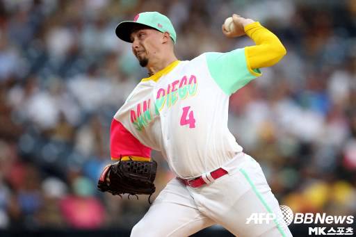 스넬은 교통사고에도 등판을 강행했다. 사진(美 샌디에이고)=ⓒAFPBBNews = News1