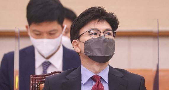 지난 22일 국회 법제사법위원회 전체회의에 참석한 한동훈 법무부 장관. 연합뉴스