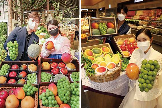 현대백화점 이색 과일 추석 선물세트, 신세계백화점 추석 과일 선물세트