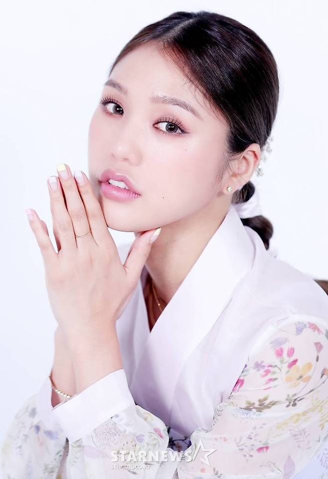 오마이걸 미미 추석 한복인터뷰 /사진=김창현 기자 chmt@