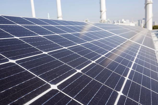- 태양광패널의 모습. 연합뉴스