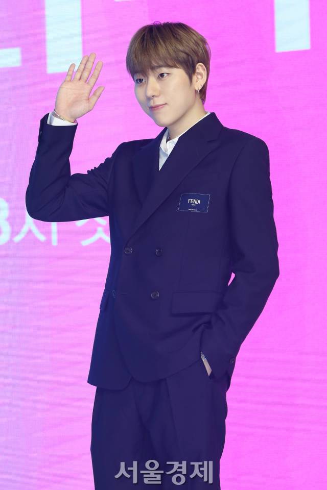 가수 지코가 14일 오전 서울 영등포구 콘래드 서울 호텔에서 열린 쿠팡플레이 예능 '체인리액션' 제작발표회에 참석해 포즈를 취하고 있다. / 사진=김규빈 인턴기자