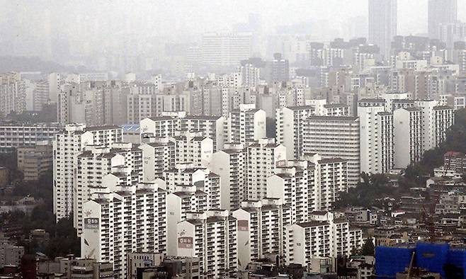 서울 성동구 일대 아파트 단지 모습