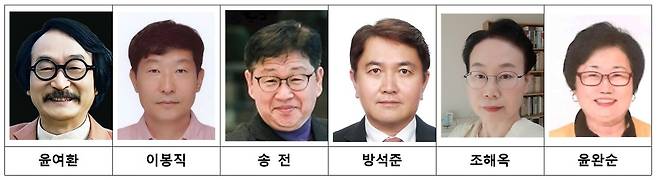 제34회 대전시 문화상 수상자 6인 (대전시 제공)