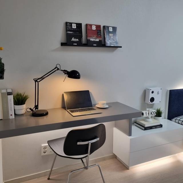 대한민국방위산업전 2022(DX코리아 2022)에 전시된 간부 독신자 숙소 모습. 페이스북 ‘육군훈련소 대신 전해드립니다’