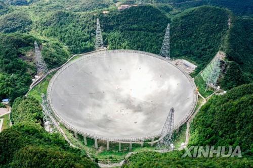 중국의 세계 최대 전파망원경 '톈옌(FAST)' [신화 연합뉴스 자료사진]