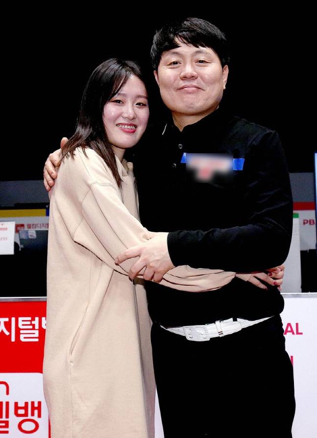 프로당구 PBA ‘당구부녀’ 김보미 김병호(왼쪽부터). 제공 | 프로당구협회