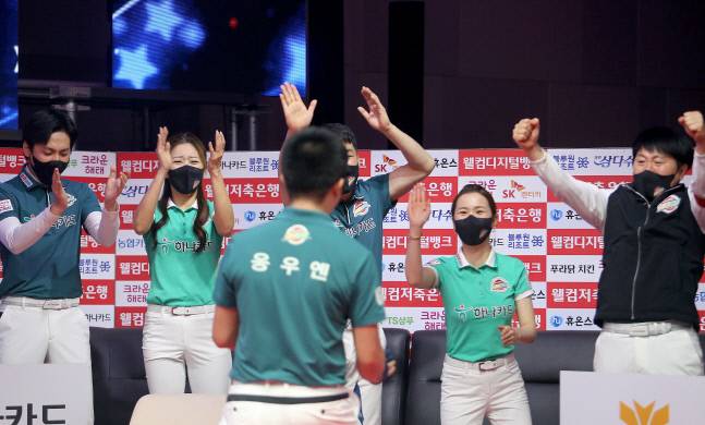 전기리그 우승 하나카드. 제공 | 프로당구협회