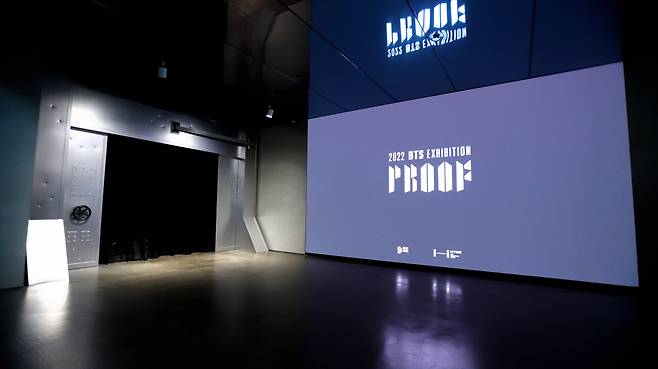 "2022 BTS Exhibition: Proof" takes place at Hybe Insight building in Seoul on Sept. 28-Nov. 22. (Hybe)