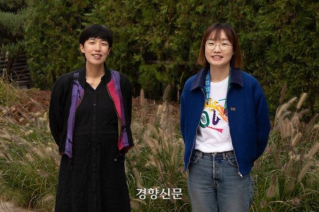 다이애나랩의 유선씨와 백구씨(왼쪽부터). 우철훈 선임기자