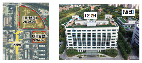 LH 분당 오리사옥 전경