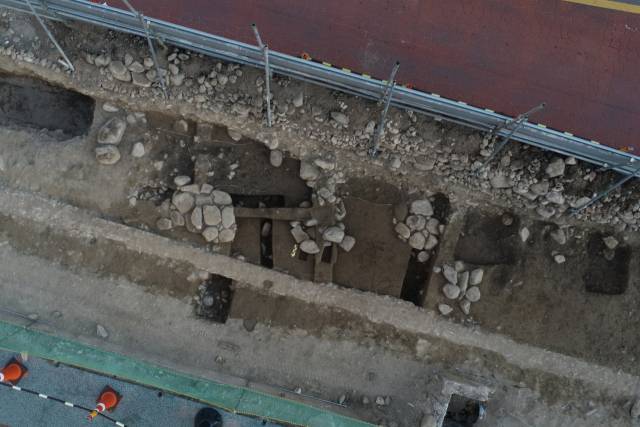 ▲함양읍성 추정 동문지 발굴조사 현장. ⓒ함양군