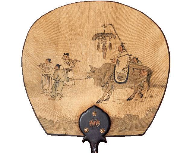 신선 대원선(神仙大圓扇). 약 100년 전 제작 추정. 귀한 손님에게 하인들이 대신 부채질을 해줄 때 사용했다.