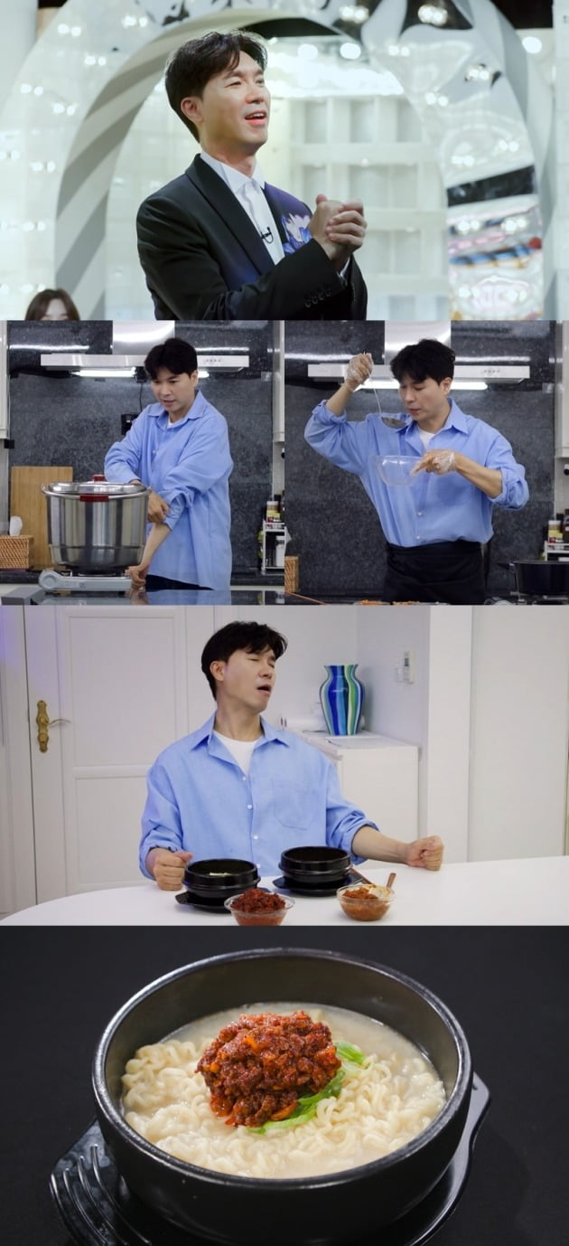 Park Soo-hong becomes the favorite for his first appearance.On the 18th, KBS2  ⁇  Stars Top Recipe at Fun-Staurant  ⁇  (hereinafter  ⁇  Stars Top Recipe at Fun-Staurant  ⁇ ) will develop a three-year anniversary special menu on the theme of  ⁇  Instant Noodle  ⁇  Battle results will be released.Ryu Soo-young, Recipe Queen Park Sung-mi, Deputy Chief Chae Ye-ryun, Chan-chef Lee Chan-won, Original Yosem Park Soo-hong.As the five chefs who are truly powerful have fiercely competed, we are looking forward to the birth of an all-time Instant Noodle menu.Particularly noteworthy is the Park Soo-hong, a new addition to the three-year anniversary feature.Park Soo-hong, who owns Qualifications and has published a cookbook in his own name, has been impressed with his clean and neat cooking skills through  ⁇  Stars Top Recipe at Fun-Staurant  ⁇ .In the past, he used the know-how and recipes he learned and learned as a cooking program MC for a long time, and showed the power of an invincible chef with a solid base.There is warmth in your food, and I showed you a hearty dish like my wife who actively supported the Stars Top Recipe at Fun-Staurant.Park Soo-hongs ambitious Instant Noodle menu for this battle is Instant Noodle.Park Soo-hong in the public VCR develops an Instant Noodle menu that utilizes Seolleungtang, his soul food, which he had packed up for a hard time.However, there are different troubles from ordinary Seolleungtang Instant noodle. Park Soo-hong puts clams in Lu Shuming, which is carefully boiled and whitish, and surprises everyone by boiling once.I put a variety of seafood in the  ⁇   ⁇   ⁇   ⁇ , boiled it, and chose the clam. I am happy with the birth of deep and cool clam broth. Park Soo-hongs Seolleungtang Lu Shuming is completed.Park Soo-hong does not stop here and surprises everyone with a special idea for Seolleongtang.It is good to enjoy the taste of deep and clean clam shell Lu Shuming as it is, and to add special sauce so that you can enjoy Seolleungtang Instant noodle in two stages.It was the birth of a powerful instant noodle from taste to visual.On this day, Park Soo-hongs  ⁇   ⁇   ⁇   ⁇   ⁇   ⁇   ⁇   ⁇   ⁇ ..........................................In particular, Park So-hyun, a representative of the entertainment industry who participated as a special evaluation team, ate 4 spoonfuls of  ⁇   ⁇   ⁇   ⁇   ⁇   ⁇ , certifying life Gluttony, and liked Park Soo-hongs menu.Park Soo-hong was also nervous about the first menu evaluation, but as if he was an eloquent speaker, he poured out his enthusiasm and strongly appealed to the menu reviewers for an instant noodle.Original Yosemite Park Soo-hong, who won the championship in his first appearance.Park So-hyuns Life Whether Park Soo-hongs Instant Noodle  ⁇ , which caused Gluttony, will win the title will be revealed at  ⁇  Stars Top Recipe at Fun-Staurant  ⁇ , which is broadcasted at 8:30 pm.Meanwhile, Park Soo-hong will unveil his 23-year-old wife for the first time through the Stars Top Recipe at Fun-Staurant.