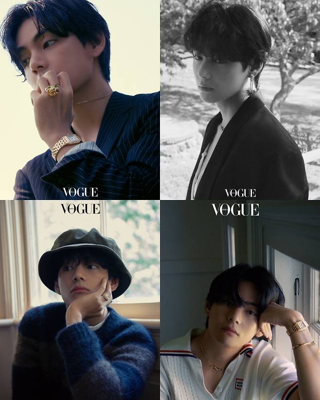 방탄소년단 뷔, '쥬얼리 브랜드 광고모델 딱인 남돌' 1위